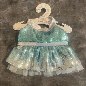 Build A Bear Sequence dress and matching bow